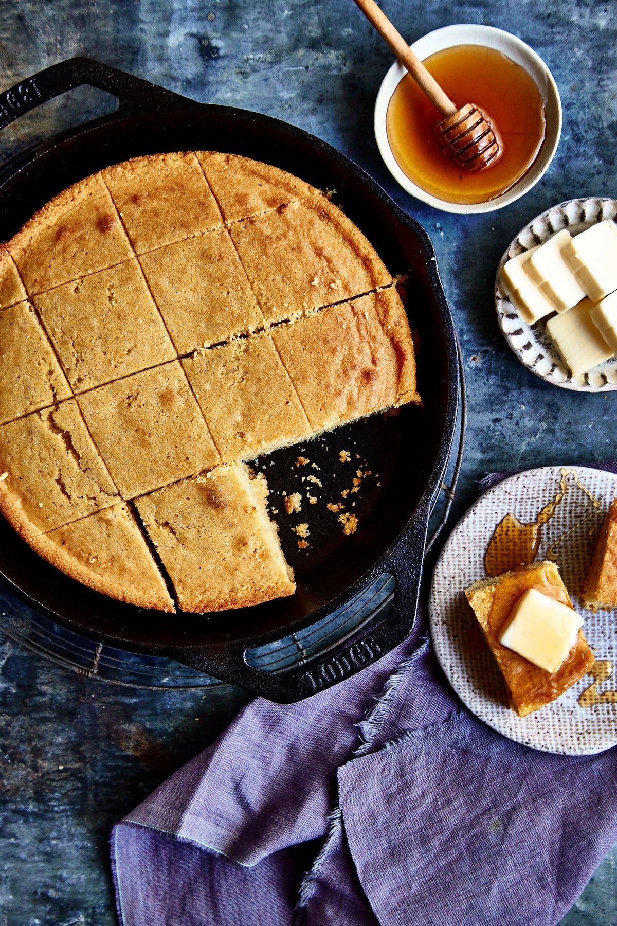 Honey Buttermilk Cornbread- Half Dozen Squares