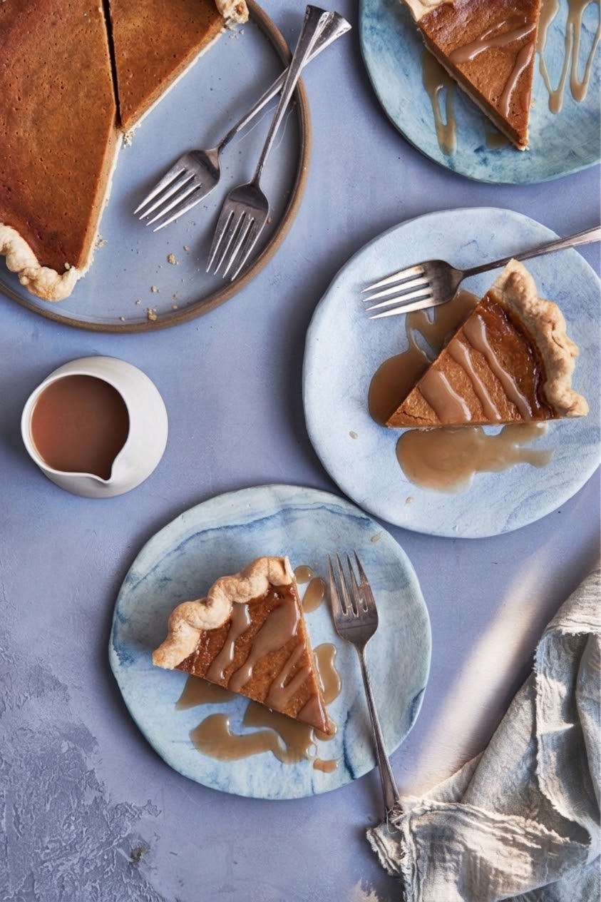 Salted Caramel Pumpkin Pie