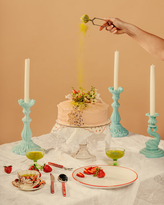 Strawberry Matcha Sweet Tea Cake